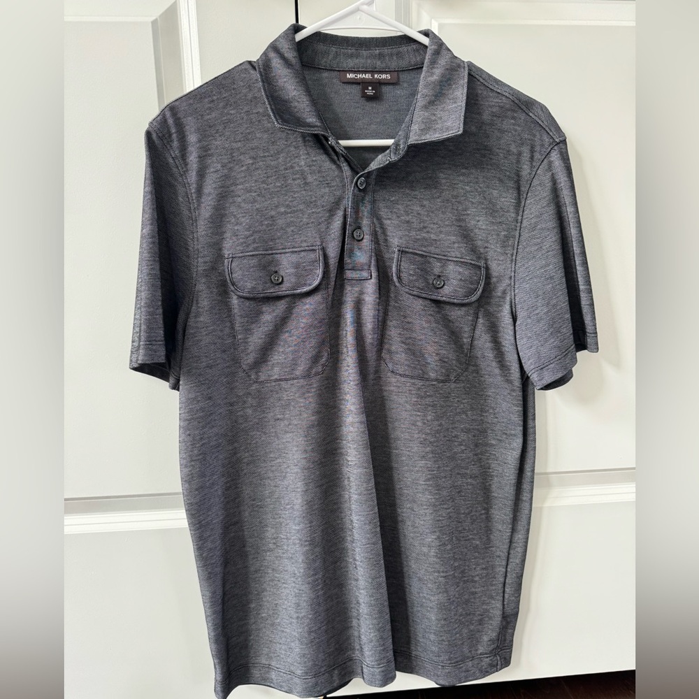 Michael Kors Charcoal Polo Shirt